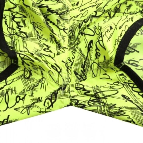 Yellow Individual Handwriting Print Swim Shorts - Picture 4 of 7